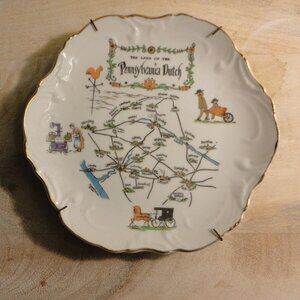The Land of the Pennsylvania Dutch Vintage Decorative Wall Hanging Plate